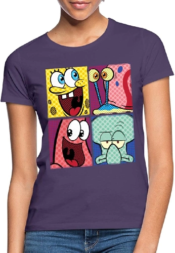 Spongebob Schwammkopf Patrick Gary Thaddäus Frauen T-Shirt